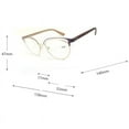 thumbnail image 3 of 2 Pairs Womens Cat Eye Metal Reading Glasses Spring Hinge Readers Comfortable, 3 of 4