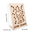 thumbnail image 1 of Máquina de juego de pinball de madera: equilibrio, coordinación mano-ojo, 1 of 4