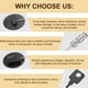 thumbnail image 4 of Cerradura de Refrigerador Uxcell, 2Pack Cerraduras de Puerta de Refrigerador de Doble Uso, Negro/Oval, 4 of 6