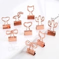 thumbnail image 3 of Visland 6Pcs Metal Paper Clips Cute Animal Shape Binder Clamps for School Office Colorful Document Photo Holders, 3 of 8