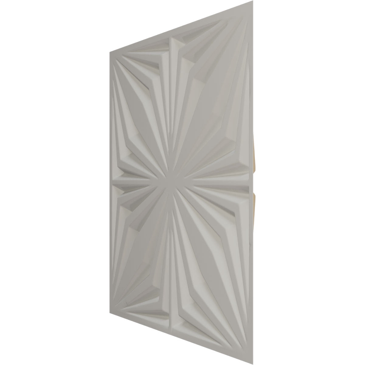 Ekena Millwork 19 5/8"W x 19 5/8"H Asher EnduraWall Decorative 3D Wall Panel, UltraCover Satin Smokey Beige (Covers 2.67 Sq. Ft.)