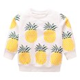 thumbnail image 1 of Kids Girl Hoodie Children Fruit Pattern Round Neck Pullover Sweatshirt, 1 of 12