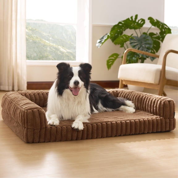 Cama ortopédica para perros ComfyFleece™, espuma viscoelástica impermeable