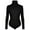 1- Turleneck - Black, variant on Vaslanda Women's Mock Turtle Neck Long Sleeve Tops Bodysuit Jumpsuit