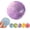 Purple, variant on Stress Relief Sensory Tool, Transparent Coconut Oil Squeeze Gadget for Anxiety Reduction, 2in Size, Soft Tactile Experience, Fun Fidget Accessory for Home Office Commute, Perfect Gift Idea (Pink)