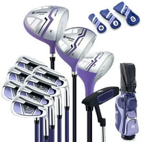 YYAo Golf Cart Bag Set , Golf Bag Set , Portable Golf Club Bag Set,Women's Complete Golf Club Set Right Hand with Rain Hood-Purple