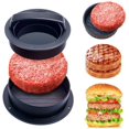 thumbnail image 1 of 1 juego de prensas redondas para carne de hamburguesa Xemadio LH-1506, 1 of 5