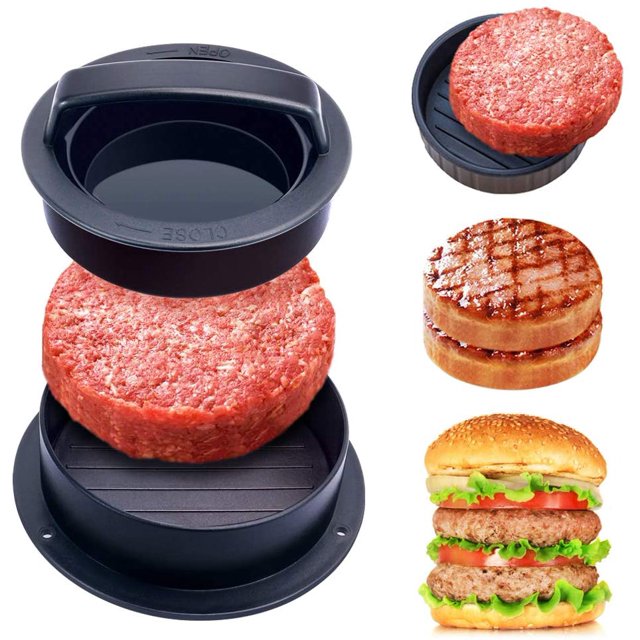 1 juego de prensas redondas para carne de hamburguesa Xemadio LH-1506