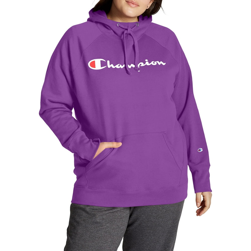 Champion - Champion Women's Plus Size Powerblend Logo Graphic Hoodie ...