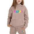 thumbnail image 3 of WOYY Toddler Girls 2Pcs Sweatsuits Letter Hoodie Jogger Pants Outfits, Sizes 1-2T, 3 of 3