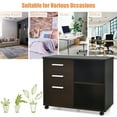 Costway 3Drawer File Mobile Lateral Printer Stand