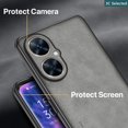thumbnail image 4 of Cuero Gamuza Funda HUAWEI nova 11i Case Toque Cómodo Anti-huella digital Borde de TPU suave Proteger la cámara Proteger la pantalla a prueba de choques, 4 of 4