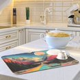 thumbnail image 6 of Yayeee Dish Drying Mat for Kitchen Counter Ultra Absorbent Easy Clean Pad 18x16", Colorful Road, 6 of 7