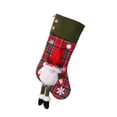 thumbnail image 2 of Knitted Christmas Stocking Red Santa Snowman Three-dimensional Gift Bag Christmas Tree Pendant Christmas Stocking, 2 of 2