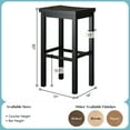 thumbnail image 2 of Now Furniture 30" Bar Stool, Wooden Backless Bar Height Kitchen Stool, Black, 2 of 8
