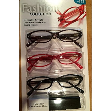 Fashion Collection Design Optics 3-Pack Reading Glasses  175