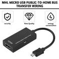 thumbnail image 2 of Mini Micro USB vers HDMI Adaptateur Câble Convertisseur Mâle vers Femelle Câble Adaptateur, 2 of 11