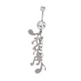 thumbnail image 2 of Barra de Vientre jinwen Accesorios de Moda Joyería Color Plata, 2 of 5