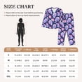 thumbnail image 4 of Naloa crystal Skull flower Pajamas for Women Set, Womens Pajama Sets, Lounge Sets for Women, 2pjs for Women-Large, 4 of 7