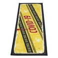 thumbnail image 2 of Ottomanson COVID-19 Sign Bathroom Runner Rug 20" x 59" - Non Slip Low Pile Carpet, Yellow, 2 of 11
