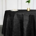 thumbnail image 2 of Efavormart 120" Black Accordion Crinkle Taffeta Rectangular Table Cover - Perfect for Wedding Ceremonies, Party Dacorations, Upscale Occasions, Birthday Celebrations, and Any Special Event, 2 of 11