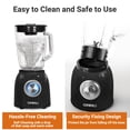 thumbnail image 3 of OMMO 1.5L Professional Blender for Kitchen, for Smoothies Frozen Drinks Ice Crush, Black, 3 of 8