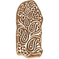 thumbnail image 1 of IBA Indianbeautifulart Textile Printing Block Paisleys Hand Carved Wooden Stamp Wood Block Printing Textile Stamps For Fabric/ Pottery Blocks- 3 Inch, 1 of 7