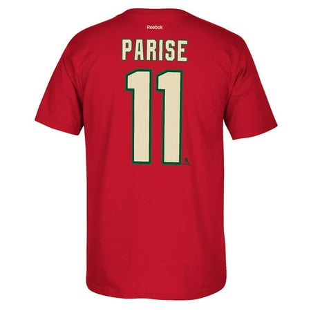 - Zach Parise Reebok Minnesota Wild Premier Player Jersey Red T-Shirt Men's