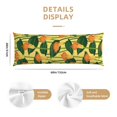 thumbnail image 2 of Body Pillow Cover - Soft Body Pillow Pillowcase, Green LeavesCalla Lily Flowers Breathable Long Body Pillow Case Cover with Invisible Zipper 20x60in, 2 of 5