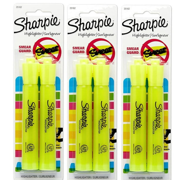 Sharpie 25162PP Gel Smear Guard Accent Tank Style Highlighter