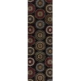 thumbnail image 2 of Well Woven Barclay Orchid Fields Modern Geometric Black 2'3" x 7'3" Runner Rug, 2 of 6