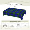 thumbnail image 6 of Rectangle Table Cloth, Mackenzie Tartan Blue Green Plaid Resistant Washable Tablecloth Decorative Table Cover for Dining, Indoor and Outdoor, 6 of 6