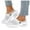 White, variant on Slip on Sneaker Open Back Shoes Comfort Walking Shoes Breathable Slippers Closed Toe Slides