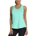 thumbnail image 5 of Scyoekwg Womens Summer Tops Sleeveless Tank Tops Loose Sling Crewneck Workout Tops Yoga Shirts Gym Clothes Casual Dressy Blouse Solid Color Suspenders Shirts (Green,XXL), 5 of 6