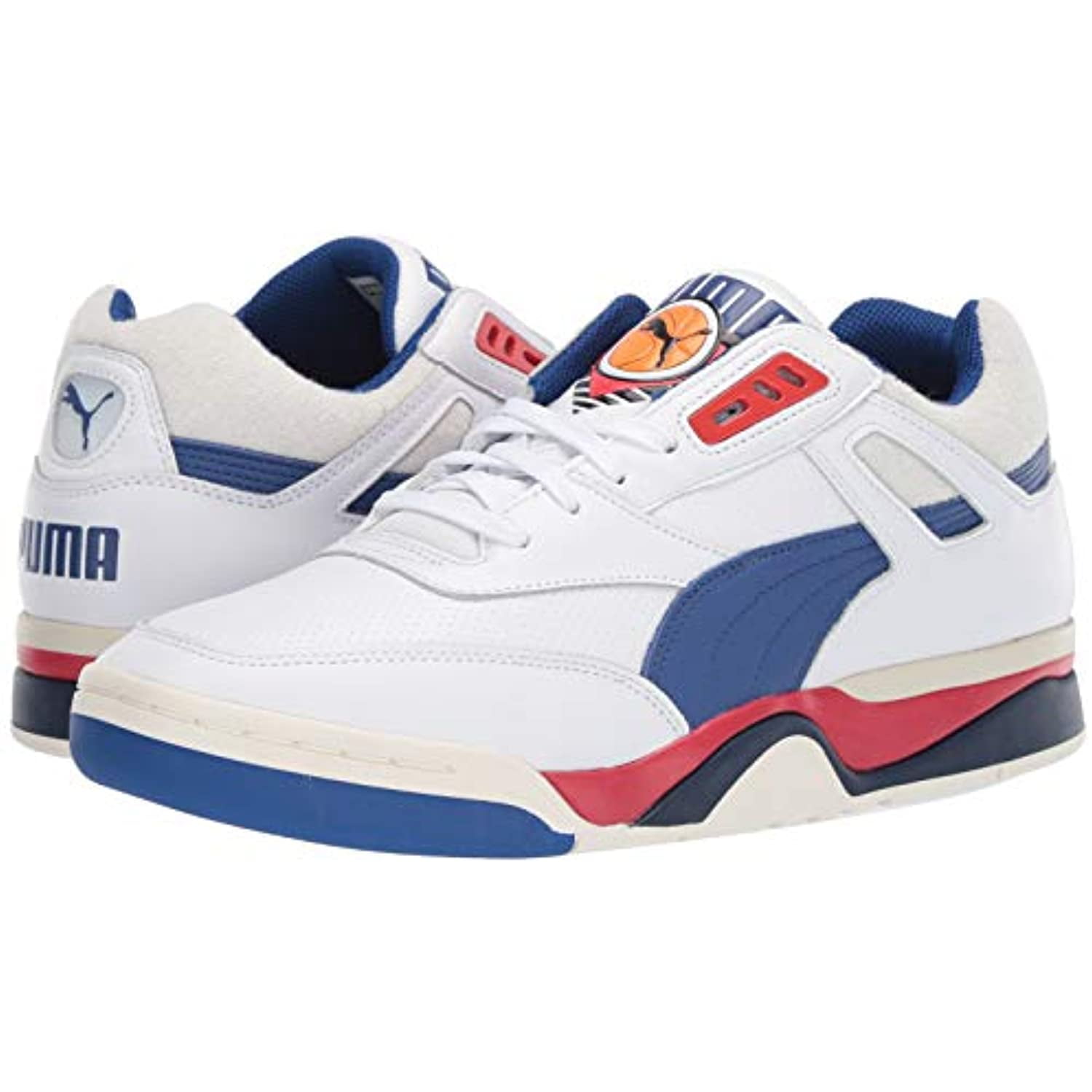 sokker Ung dame opnåelige PUMA Men's Palace Guard Sneaker, White-surf The Web-High Risk Red, 8.5 -  Walmart.com