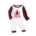 thumbnail image 3 of Family Christmas Pjs Matching Sets Plaid Holiday Sleepwear Christmas Pajamas for Family Plus Size Xmas Jammies, 3 of 5