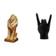 thumbnail image 1 of Figura de león,Estante con estatua de león para escritorio,oficina,decoración del hogar,Estatua del gesto de la roca,Estatuas y figuras de dedos con gestos de música rock,Esculturas de, 1 of 8