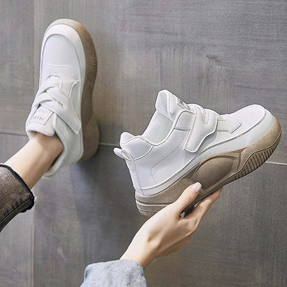Xysaqa Ballets Flats Shoes for Women, Dress Shoes for Women Womens Fashion Solid Color High Top Shoes Thick Sole Round Toe Comfortable Casual Shoes Work Office Shoes Womens on Clearance