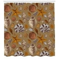 thumbnail image 3 of Ambesonne Ocean Shower Curtain, Underwater Animals, 69"Wx75"L, Ginger Cinnamon Cocoa, 3 of 3