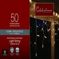 thumbnail image 2 of Celebrations 14098-73A Window Icicle Set, 3', 50 Lights, Bulb Color: Clear - 2 Pack, 2 of 2