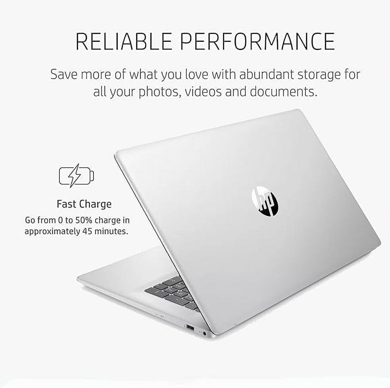 HP Touchscreen Laptop for Student and Business, 17.3" HD+ Touch Laptop, Intel Pentium Silver-N5030, 4GB RAM, 128GB SSD, Windows 11 Home in S Mode