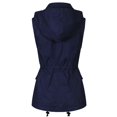 thumbnail image 4 of Made by Olivia Women's Drawstring Lightweight Loose Fit Sleeveless Vest Utility Jacket, 4 of 7