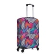 thumbnail image 3 of Uemuo Tropical Leaves Printed Washable Luggage Cover - Fashion Suitcase Protector Fits 18-32 Inch Luggage -, 3 of 9