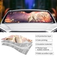 thumbnail image 5 of Disketp Windshield Sun Shade, Car Sun Shade For Front Window 2024 New Year Sunshades Sun Visor Protector Blocks Uv Rays Foldable, 5 of 9