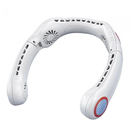 

Portable / Bladeless USB Rechargeable 3 Gear Adjustable Personal Hands Free Conditioner/ for Outdoor Sports Camping Travel/ White