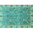 thumbnail image 1 of Ahgly Company Indoor Rectangle Oriental Light Blue Traditional Area Rugs, 5' x 8', 1 of 4