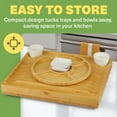 thumbnail image 7 of Dynamic Gear Charcuterie Boards with Drawers - Expandable Bamboo Cheese Board Set with Stainless Steel Utensils, Ceramic Bowls, Serving Trays, Utensil Drawer, and Appetizer Tray - 4 Hidden Drawers, 7 of 7