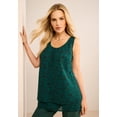 thumbnail image 2 of Roaman's Women's Plus Size Double-Layer Georgette Tank Top, 2 of 3