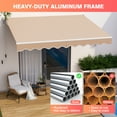 thumbnail image 4 of Costway 10' x 8' Retractable Awning  Patio sun shade w/Crank Handle, 4 of 5