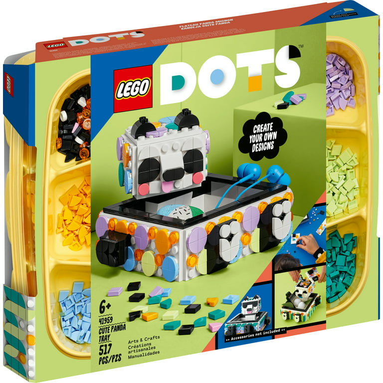 LEGO DOTS: Cute Panda Tray DIY Room Décor Crafts Toy (41959) Toys - Zavvi  Ireland